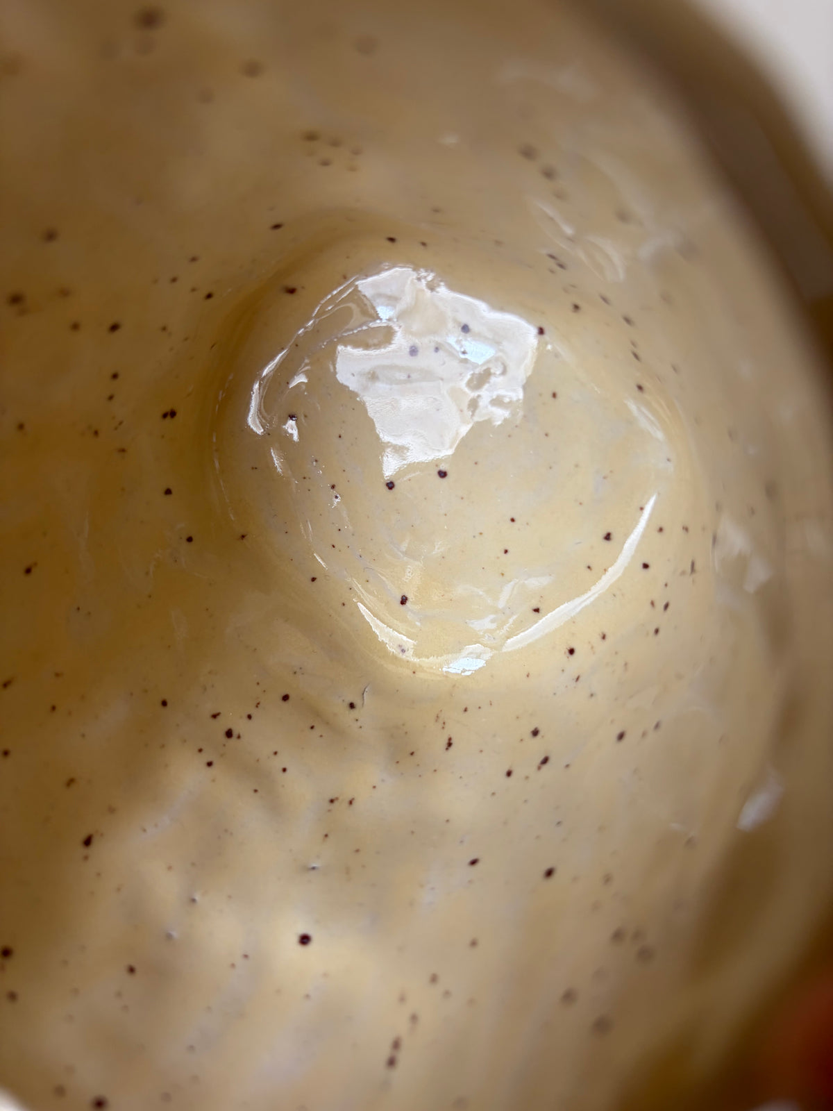 Imperfect butter speckled mug