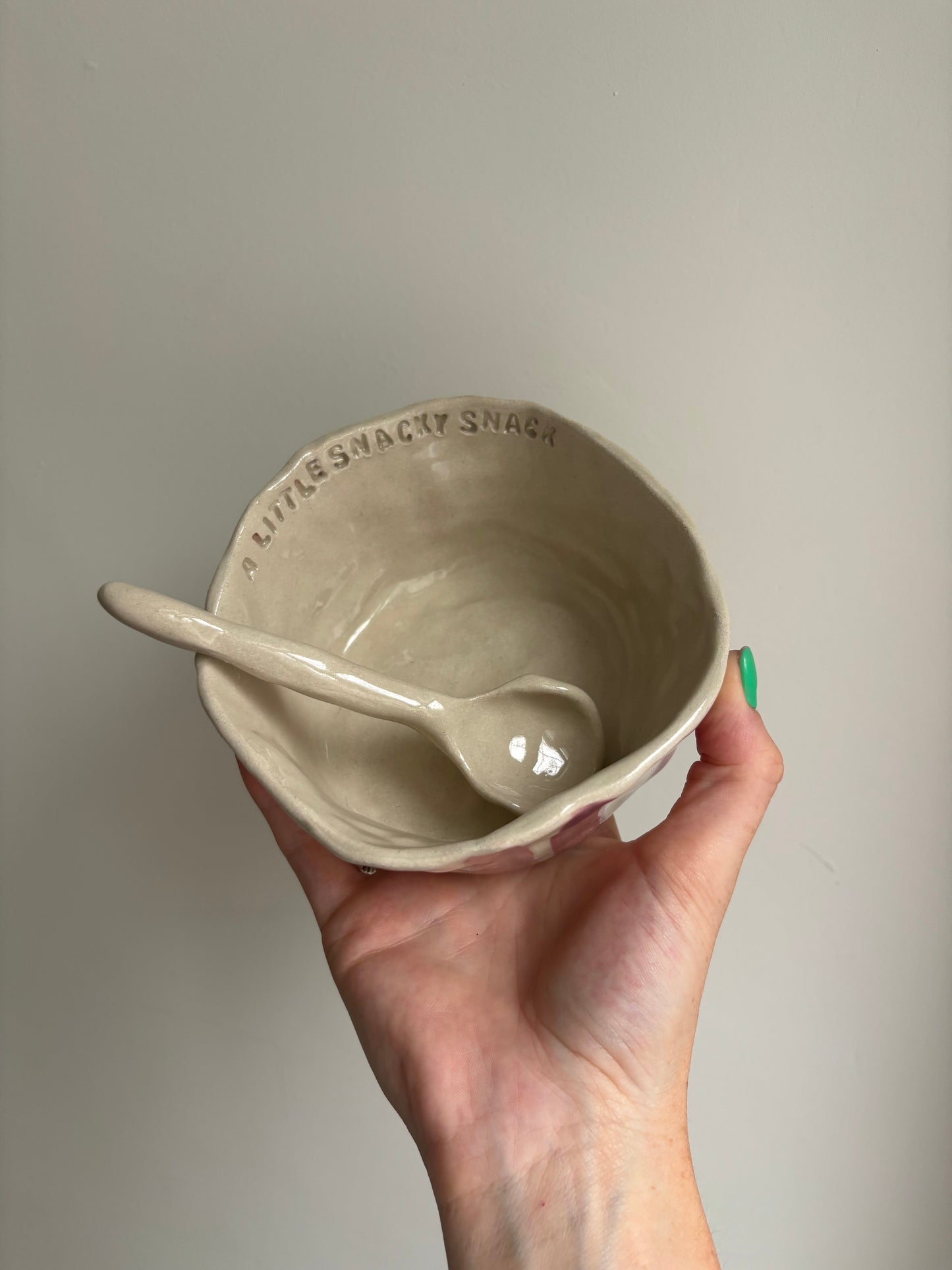 Blueberry striped snacky snack bowl