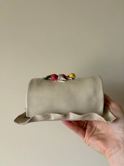 Imperfect radish butter dish
