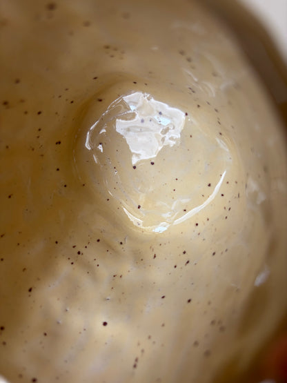 Imperfect butter speckled mug