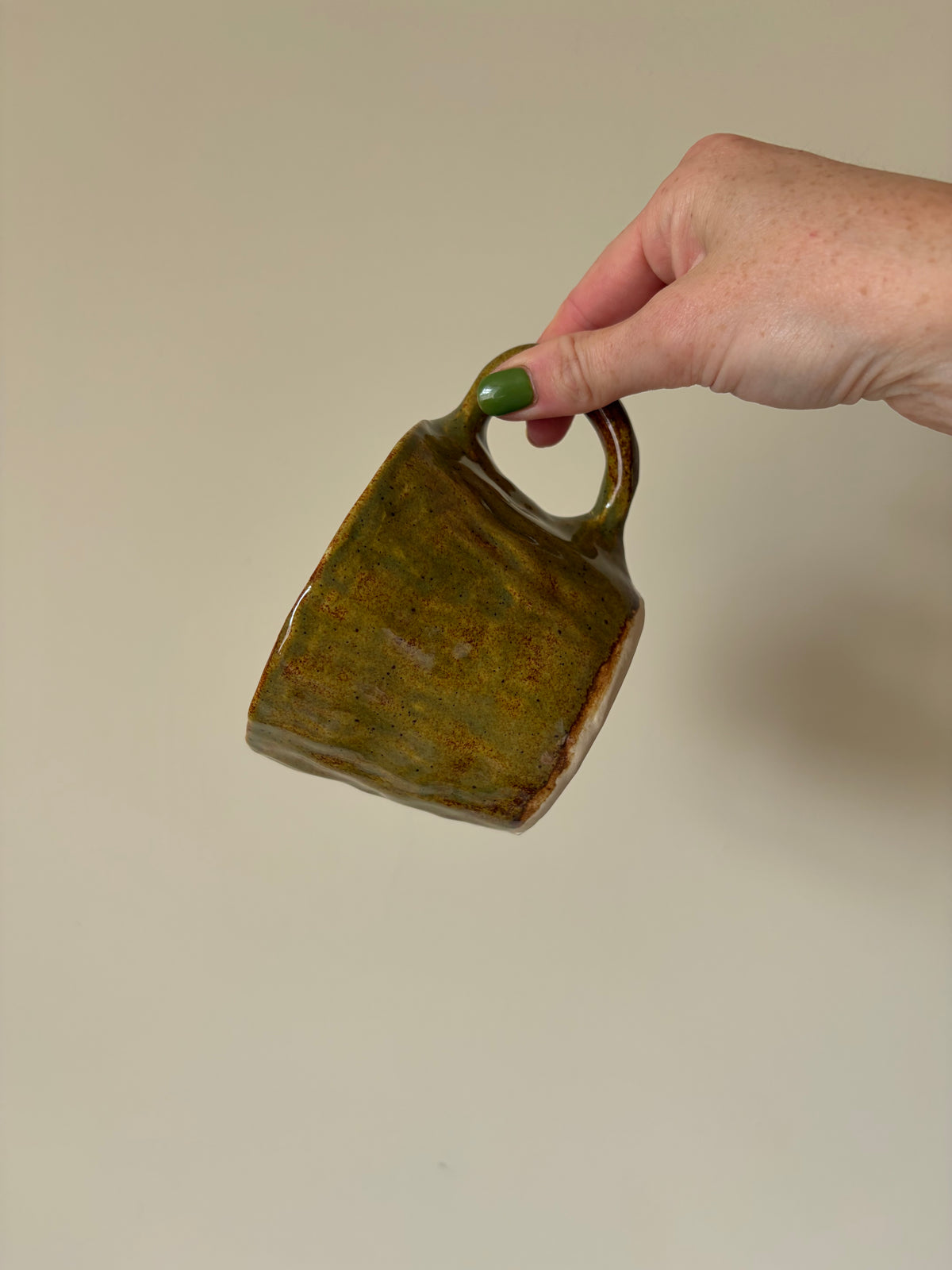 Mossy green mug