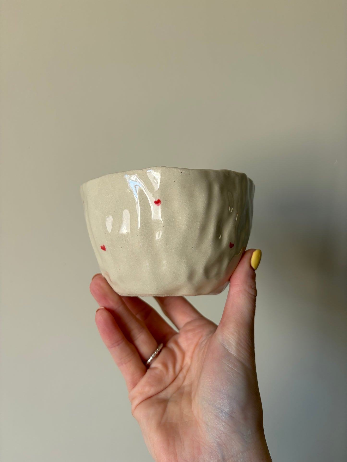 Tiny hearts handless mug