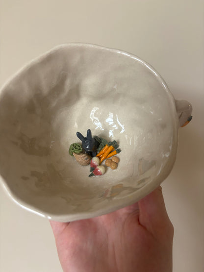 Bunny in a veg patch mug