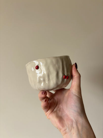 Strawberry picking imperfect mug