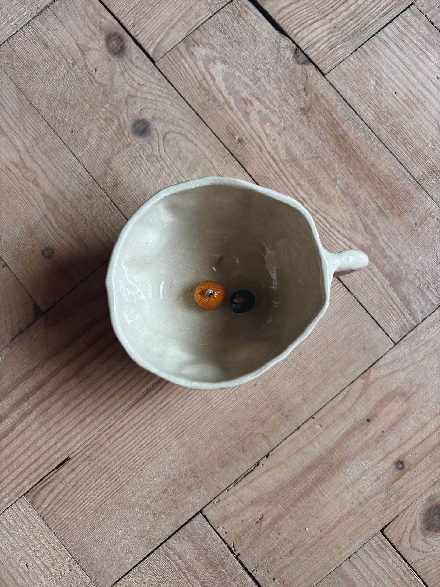Pumpkins flat white mug