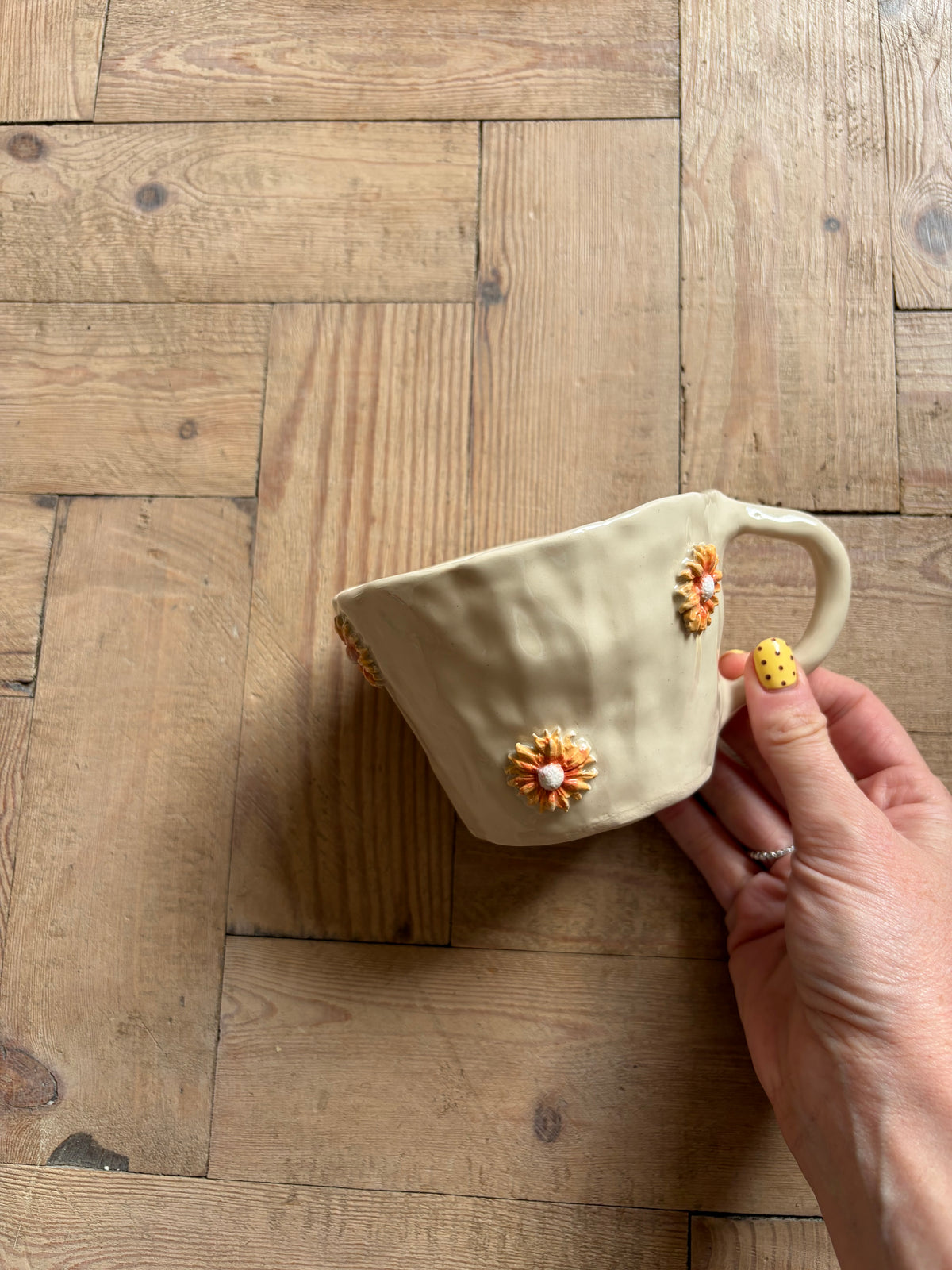 Imperfect flowers mug