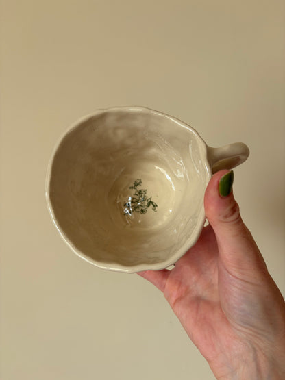 Green flowers mug (pre order)