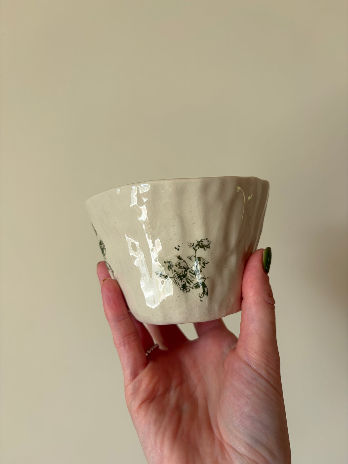 Green flowers mug (pre order)