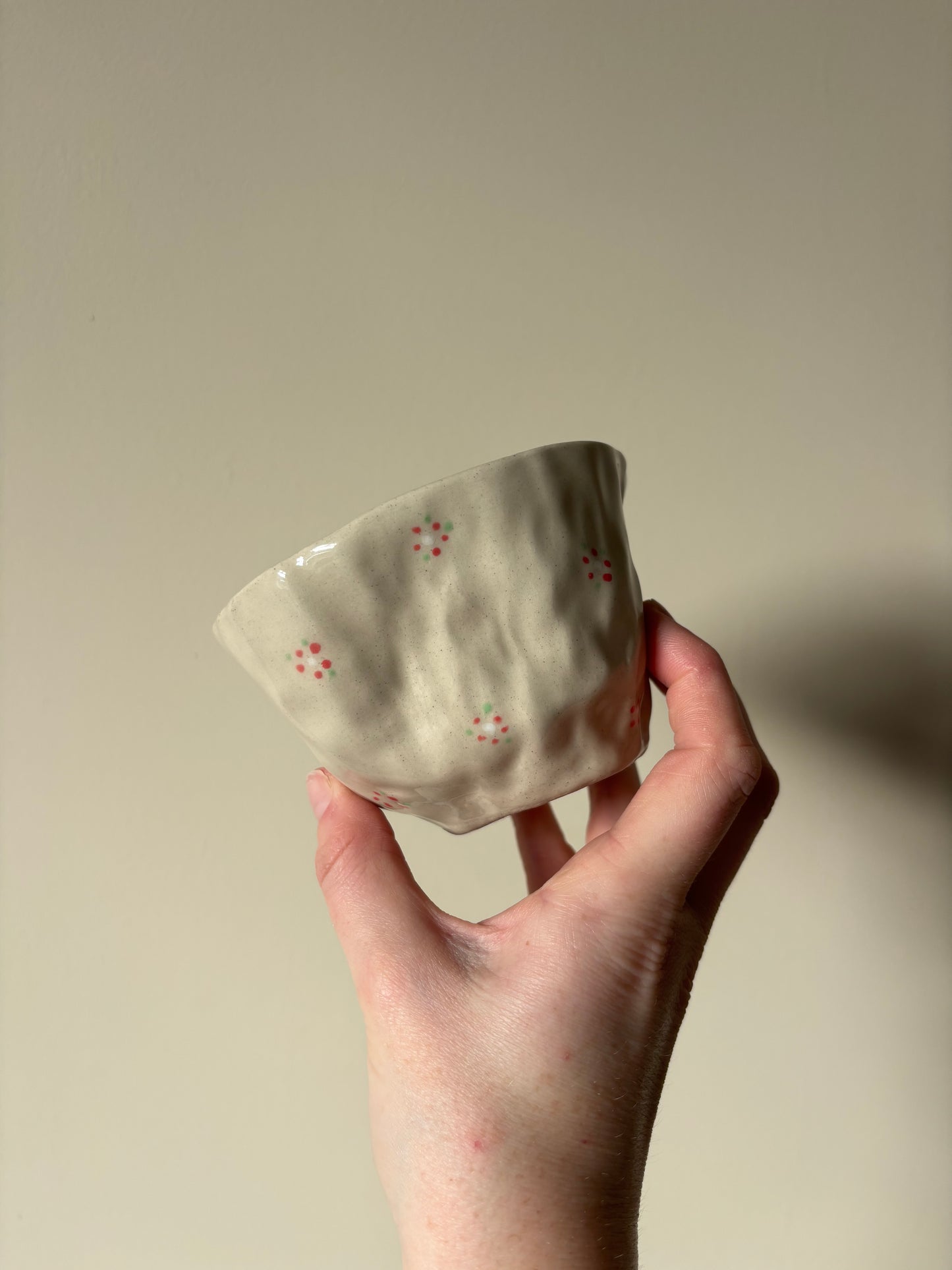 Tiny flowers handless mug