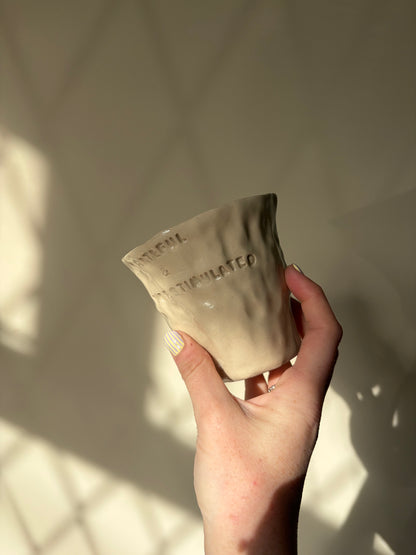 Grateful and overstimulated hand warmer mug