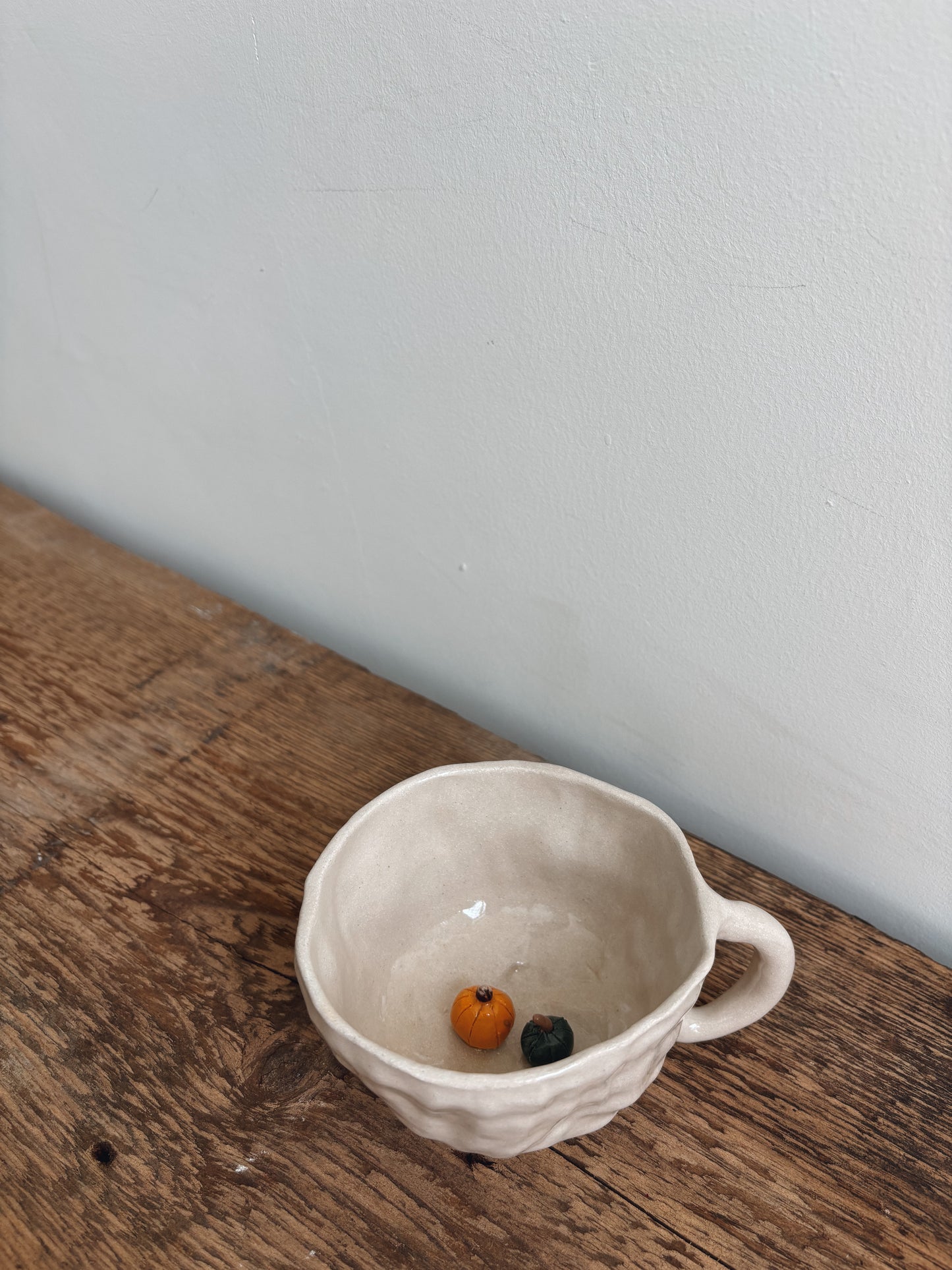 Pumpkins flat white mug