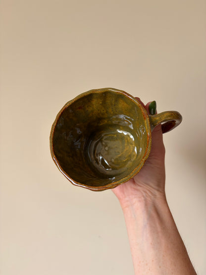 Mossy green mug