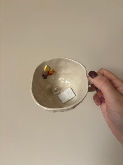 Snuggle up with a book by candle light flat white