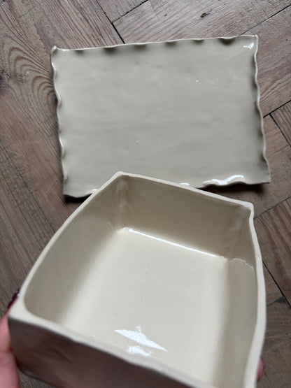 Imperfect croissant butter dish