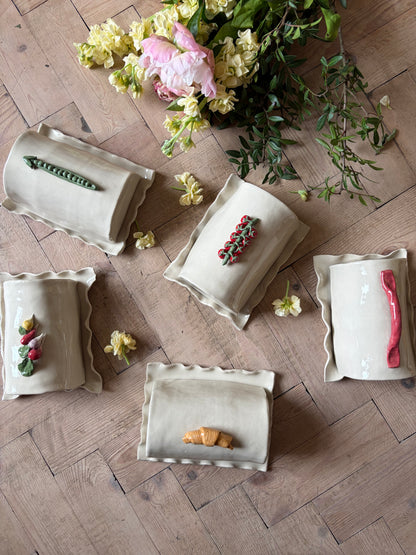 Imperfect tomatoes butter dish