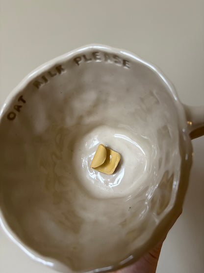Oat milk please butter curl imperfect mug