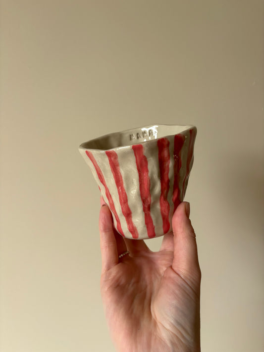 ‘Mama’ striped imperfect mug