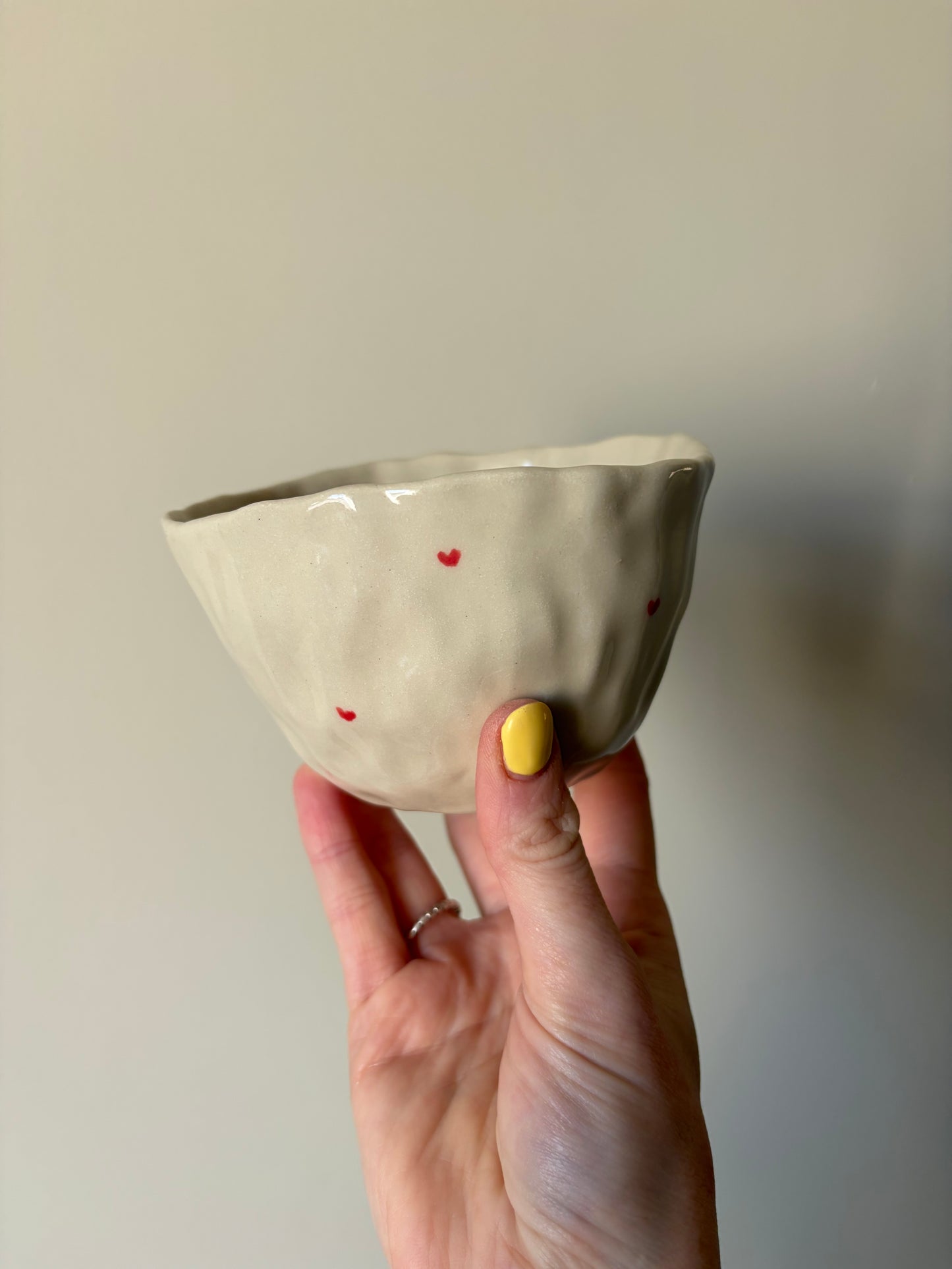 Tiny hearts handless mug