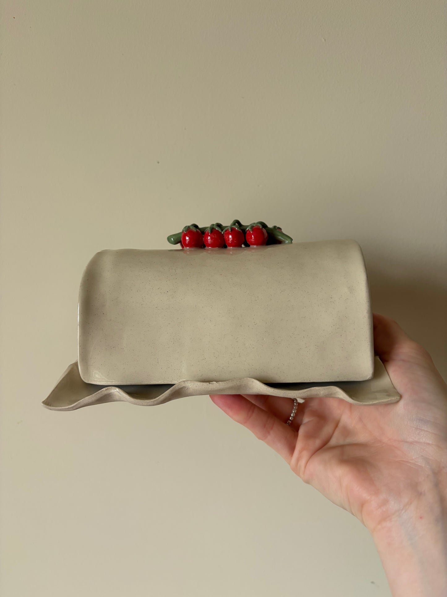 Imperfect tomatoes butter dish