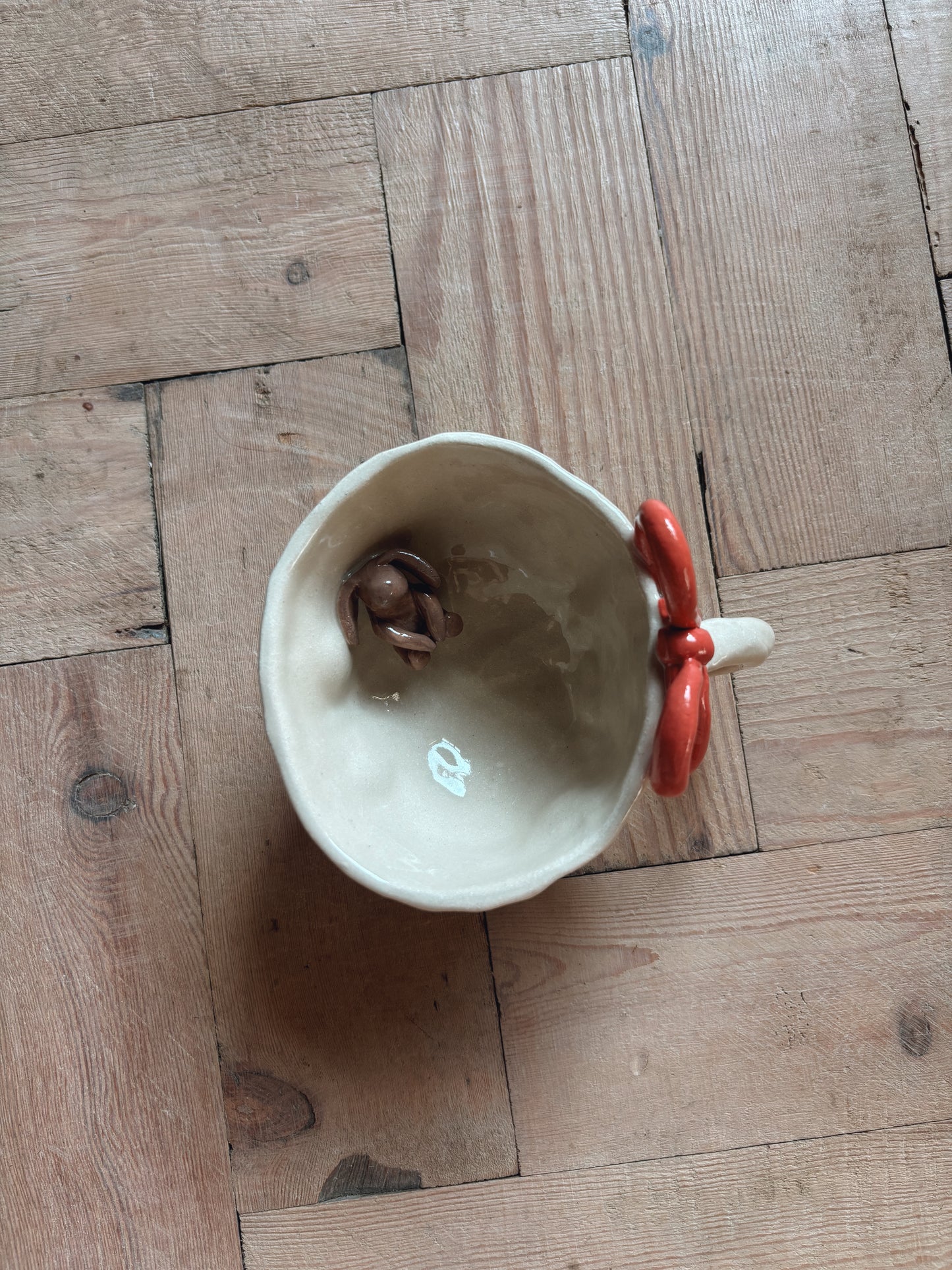 Children’s bunny bow mug