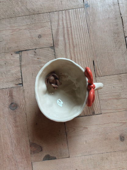 Children’s bunny bow mug