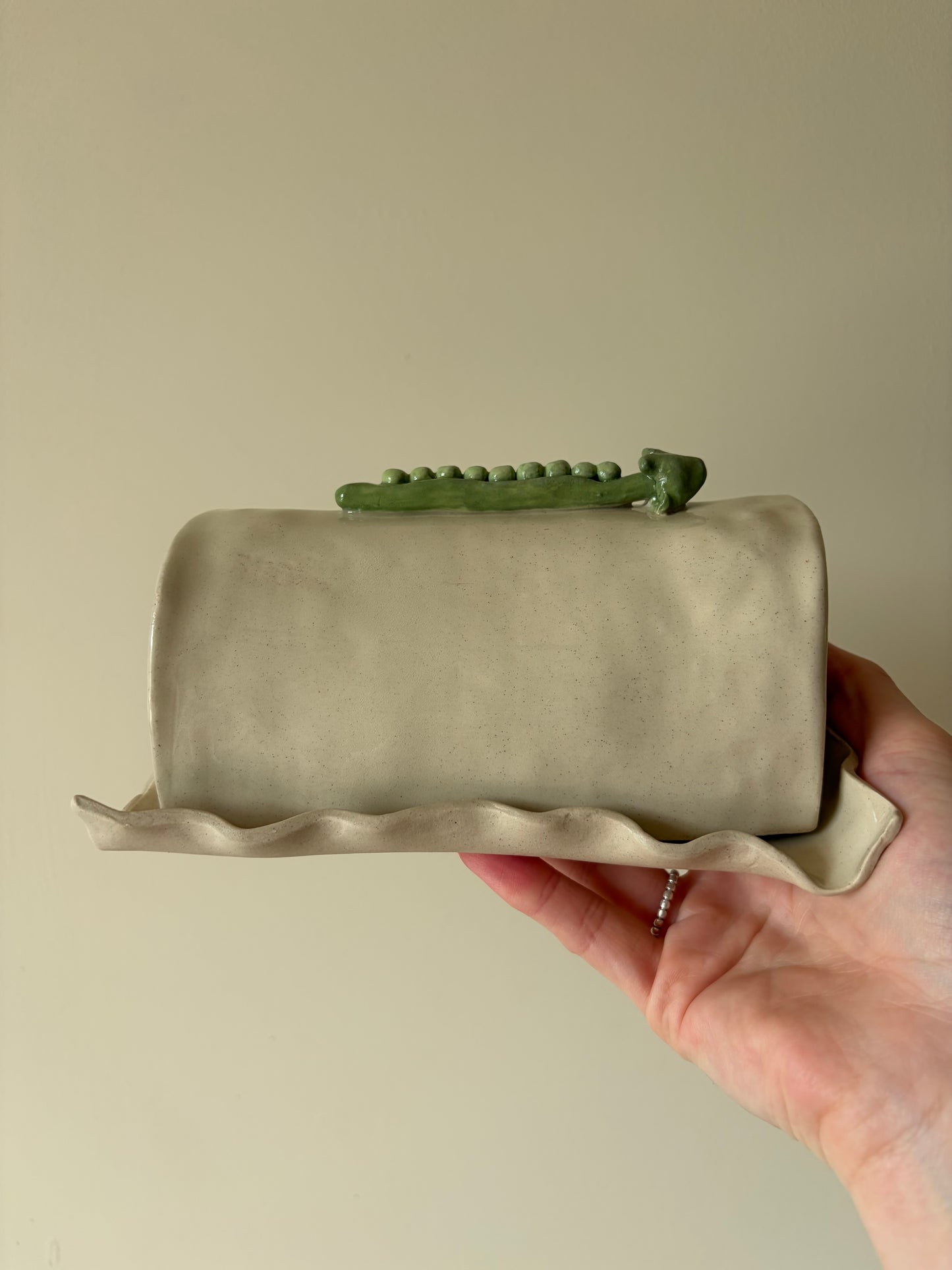 Peas in a pod butter dish