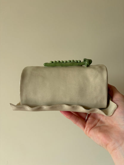 Peas in a pod butter dish